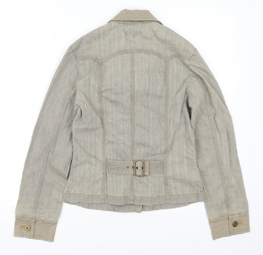 Equition Womens Grey Denim Jacket Size 8