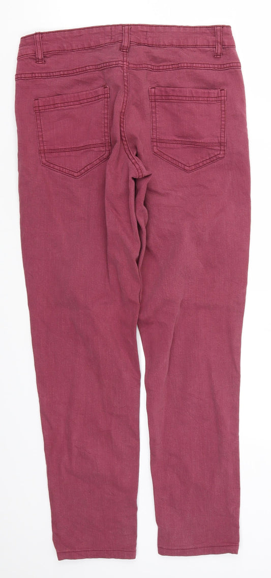 Blue Motion Womens Pink Denim Skinny Jeans Size 10 L26 in