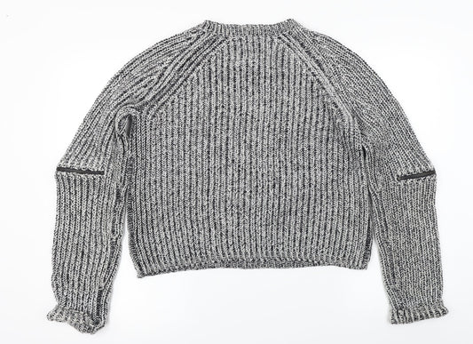 If It Were Me Womens Grey Pullover Jumper Size L