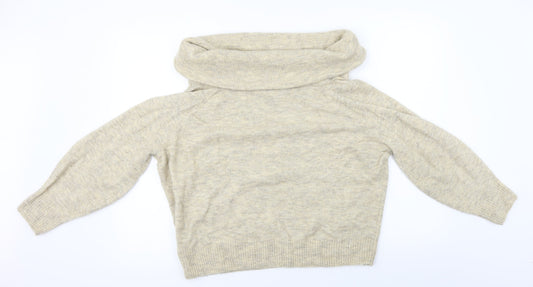 H&M Womens Beige Pullover Jumper Size M