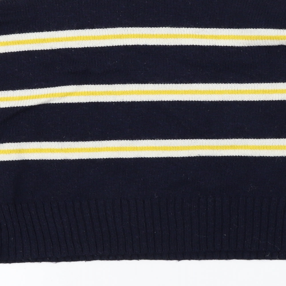 Topshop Womens Blue Striped Pullover Jumper Size S