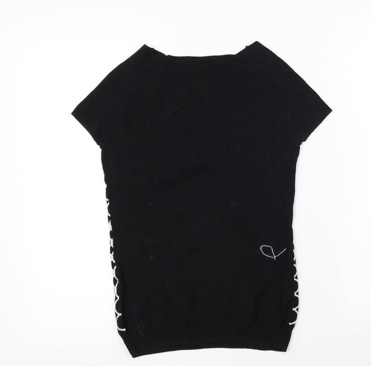 NEXT Womens Black Pullover Jumper Size 8