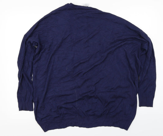 VERO MODA Womens Blue Cardigan Jumper Size M