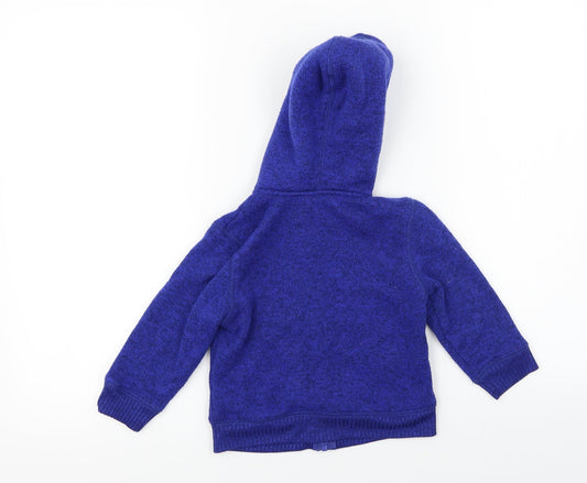 Crazy 8 Girls Blue Full Zip Hoodie Size 2 Years