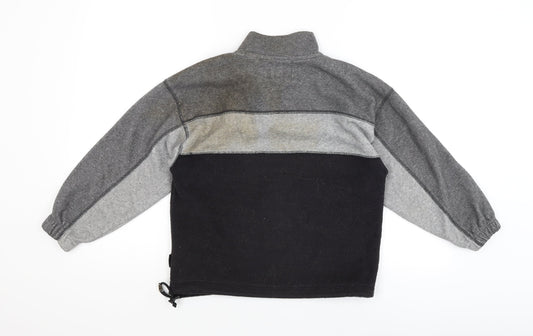 Nick Boys Grey Striped Pullover Jumper Size 10 Years