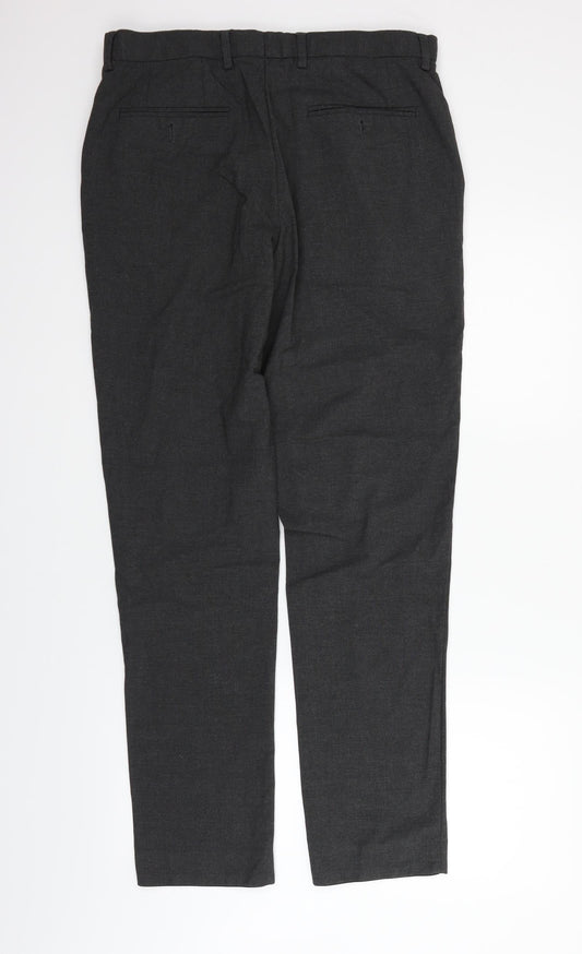 Matalan Mens Grey Trousers Size 32 in L33 in