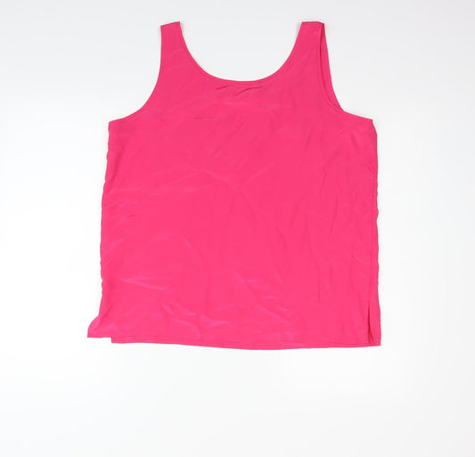Elsie Whiteley Womens Pink Basic Tank Size 10