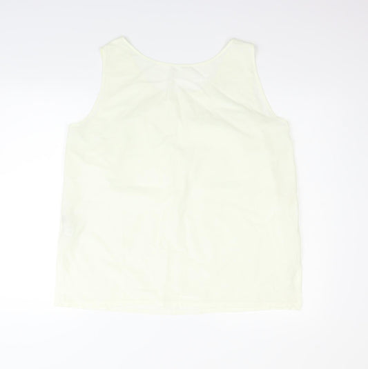 Matchset Womens Beige Basic T-Shirt Size 18
