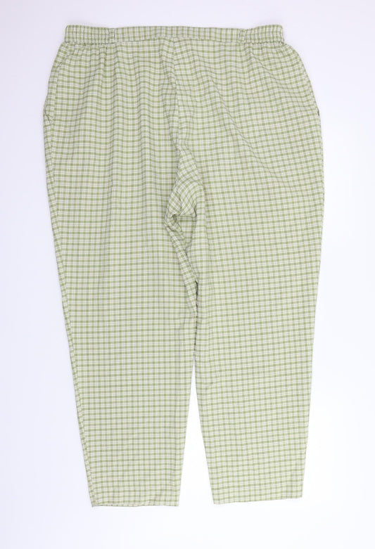Marks and Spencer Womens Green Trousers Size 22 L27 in