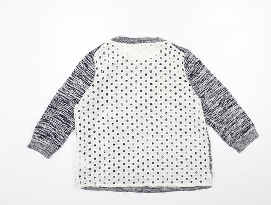 Gap Womens Blue Knit Pullover Jumper Size L