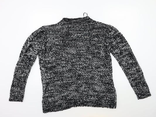 Tisai Womens Black Knit Cardigan Jumper Size 12