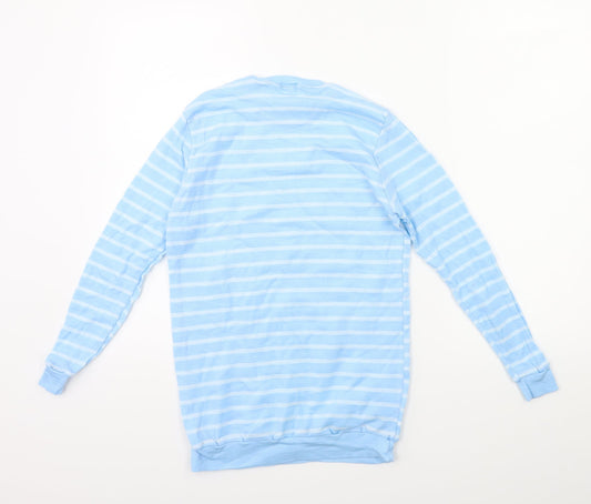 Rodeo Boys Blue Striped Basic T-Shirt Size 8 Years