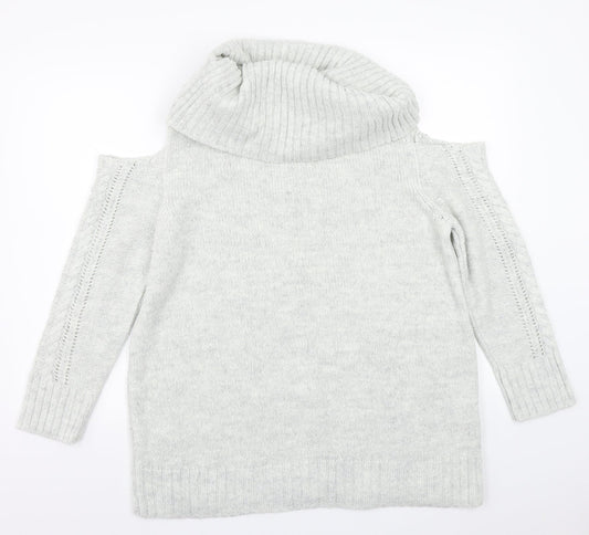Peacocks Womens Grey Pullover Jumper Size M