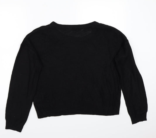 Bravesoul Womens Black Pullover Jumper Size 12