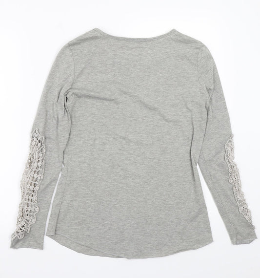 Zanzea Womens Grey Basic T-Shirt Size S