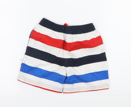 Rebel Boys Multicoloured Striped Cropped Trousers Size 12-18 Months