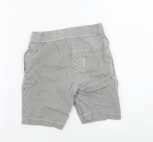 H&M Boys Grey Striped Bermuda Shorts Size 4 Years