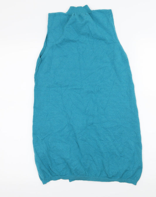 Very Womens Blue Knit Pullover Jumper Size 14