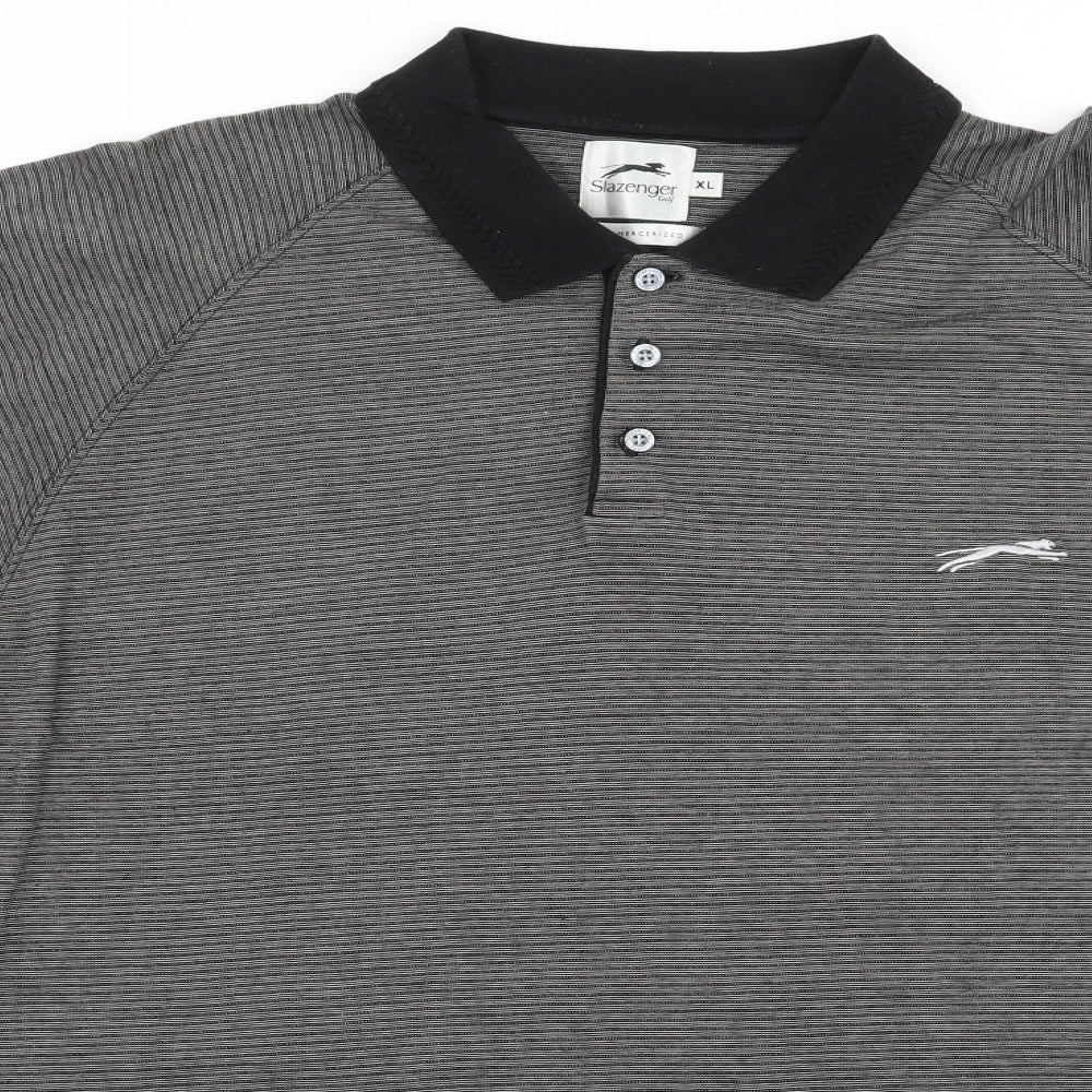 Slazenger Mens Green Jersey Polo Size XL