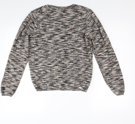 Monoprix Womens Brown Knit Cardigan Jumper Size S