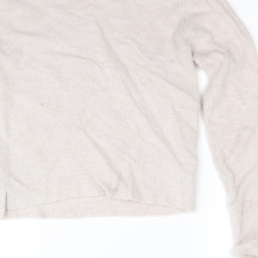 Preworn Womens Beige Knit Pullover Jumper Size S