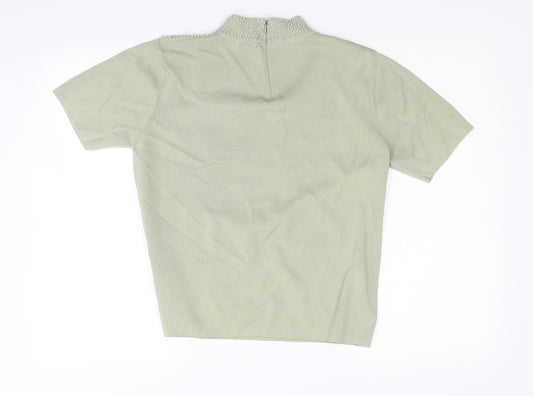 Talisa Womens Green Basic Blouse Size L