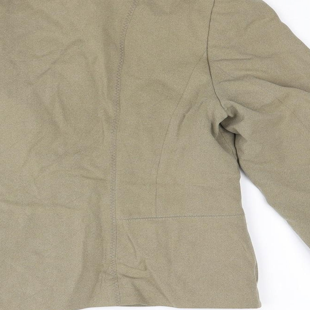 Gerry Weber Womens Beige Gilet Blazer Size 12
