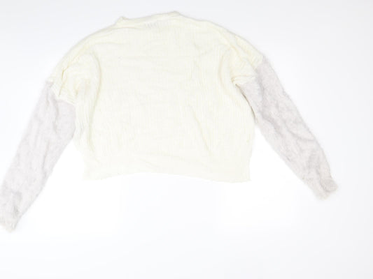 New Look Girls Beige Pullover Jumper Size 14 Years