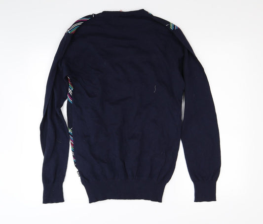 Franklyn Marshal Mens Blue Pullover Jumper Size S