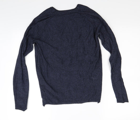 Ceader wood state Womens Blue Pullover Jumper Size S