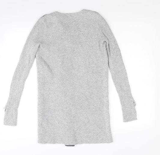 Star Womens Grey Full Zip Jumper Size 8