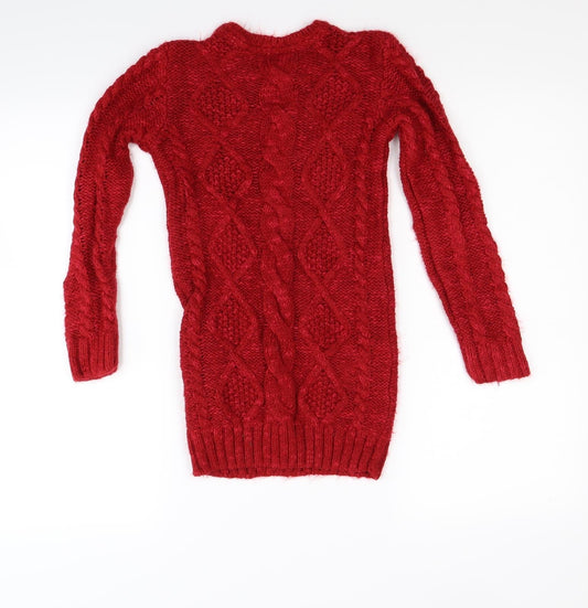 Marks and Spencer Girls Red Jumper Dress