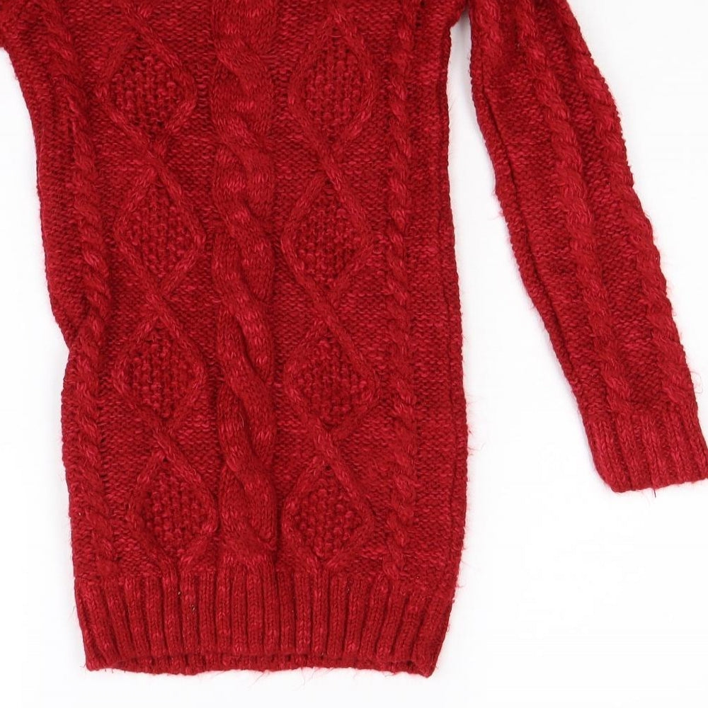 Marks and Spencer Girls Red Jumper Dress