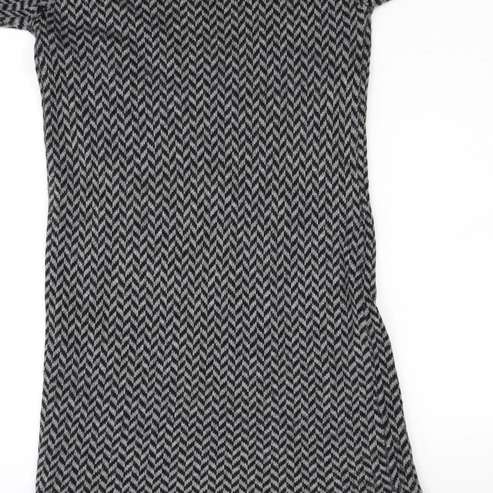 Sfera Womens Grey Rayon Jumper Dress Size S