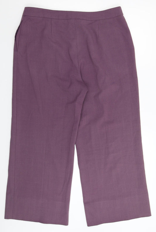 Artigiano Womens Purple Windbreaker Trousers Size 34 in L27 in