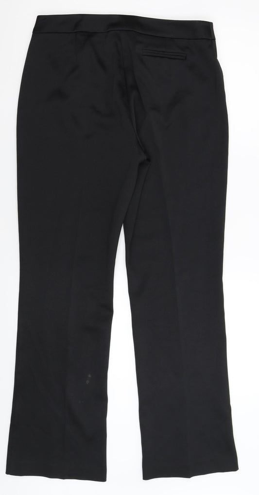 OPUS Womens Black Trousers Size 12 L32 in