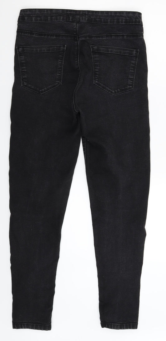 FOREVER 21 Womens Black Denim Skinny Jeans Size 30 in L29 in