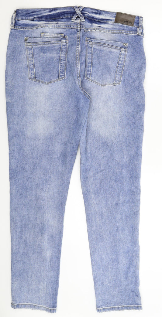 Denim 1982 Womens Blue Denim Skinny Jeans Size 34 in L30 in