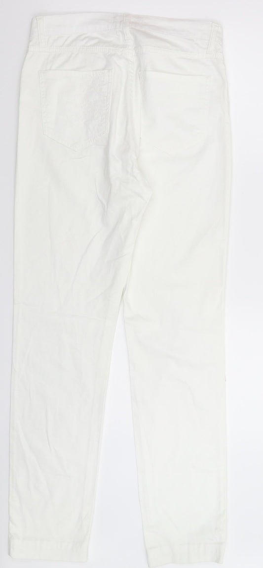 Anise Womens White Trousers Size 12 L32 in