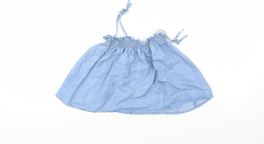 Zara Girls Blue Denim A-Line Skirt Size 2-3 Years