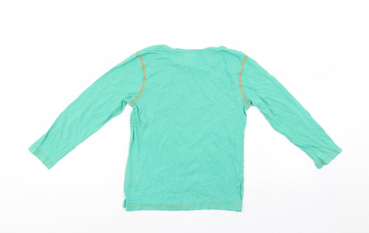 Preworn Girls Green Basic T-Shirt Size 8-9 Years