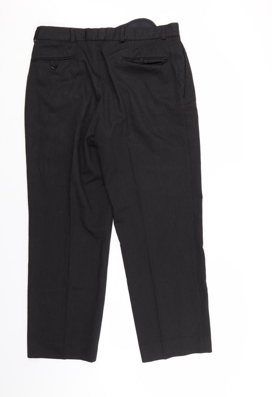 NEXT Mens Black Striped Sweatpants Trousers Size 32 L29 in