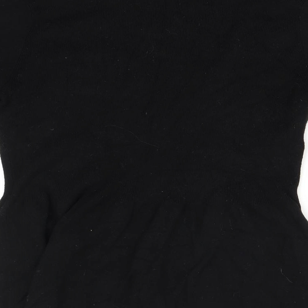 Marks and Spencer Womens Black Basic Blouse Size 12