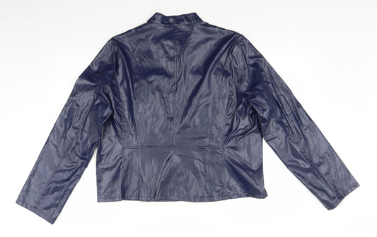 Preworn Womens Blue Jacket Size 2XL