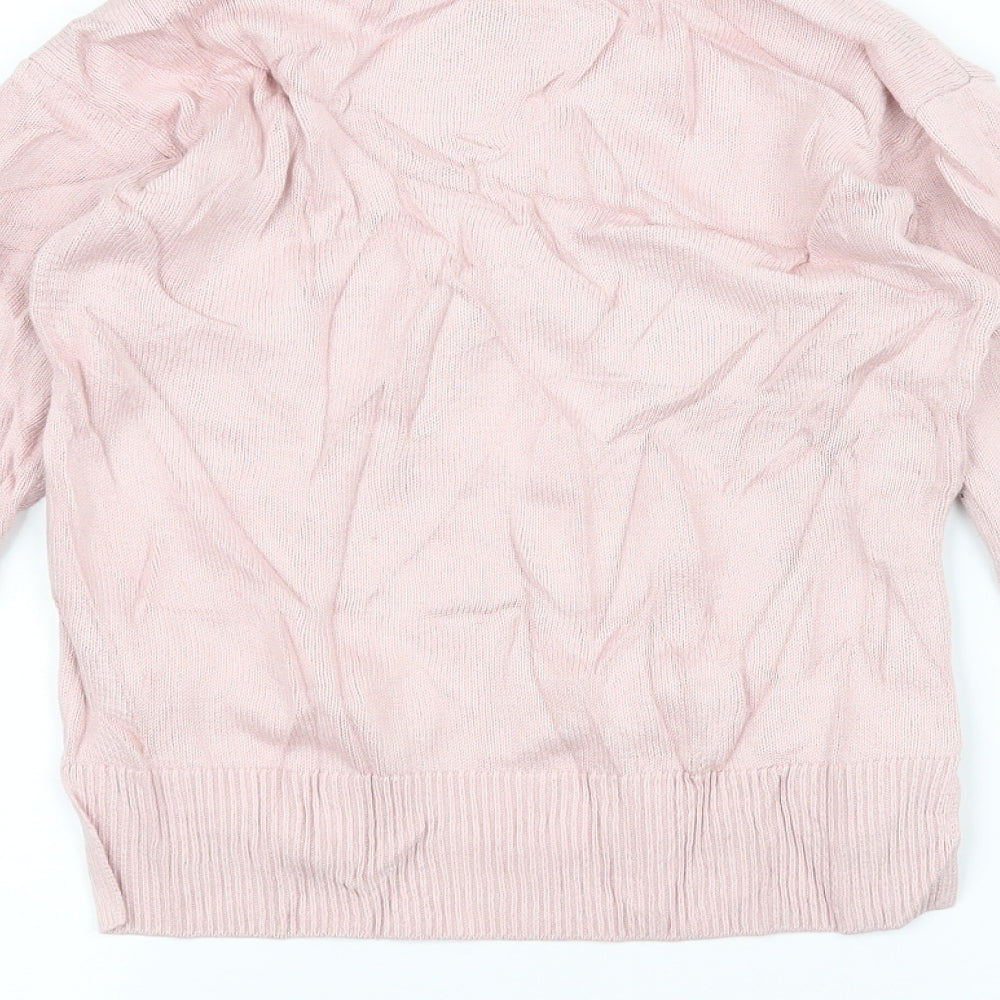 Gap Girls Pink Pullover Jumper Size 8 Years