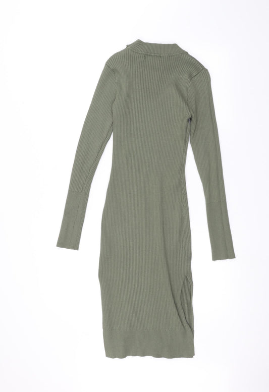 LU love NYC Womens Green A-Line Size L