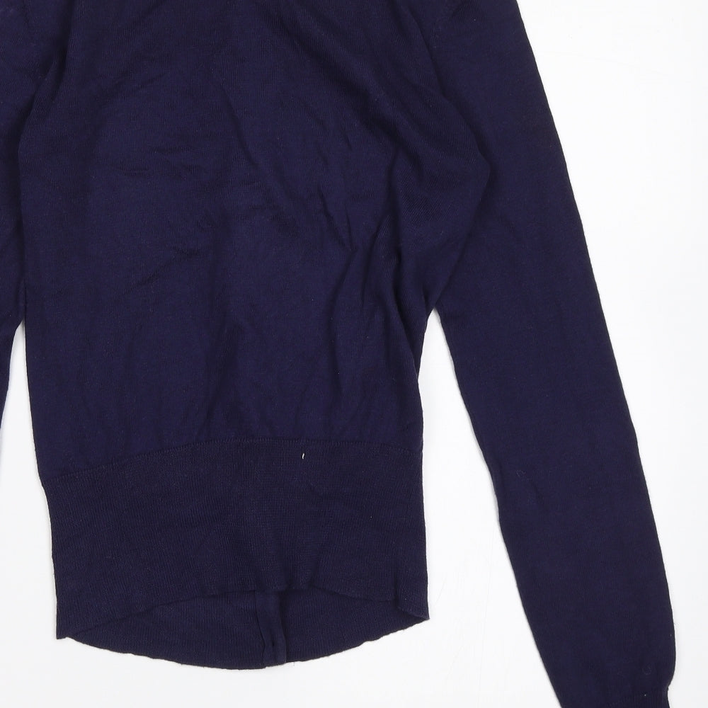 New Look Womens Purple Cardigan Jumper Size 8
