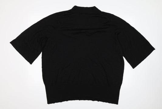 H&M Womens Black Jersey T-Shirt Size 3XL