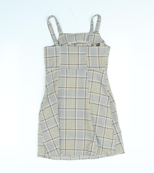 Primark Womens Brown Check Mini Size 6