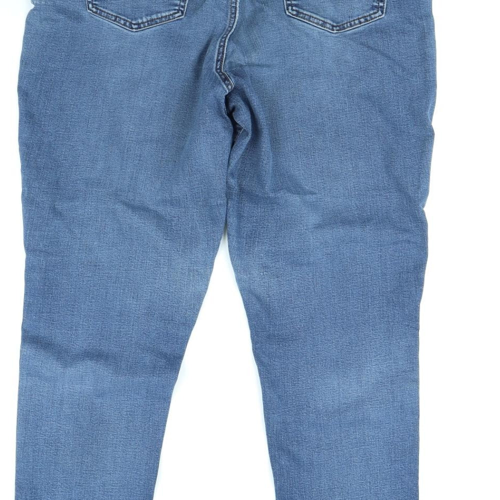 Preworn Womens Blue Skinny Jeans Size 34 in L28 in